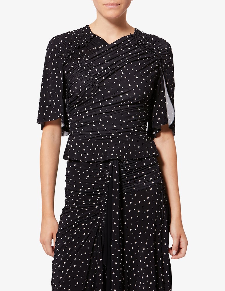 rinascente Isabel Marant Draped polka dot top