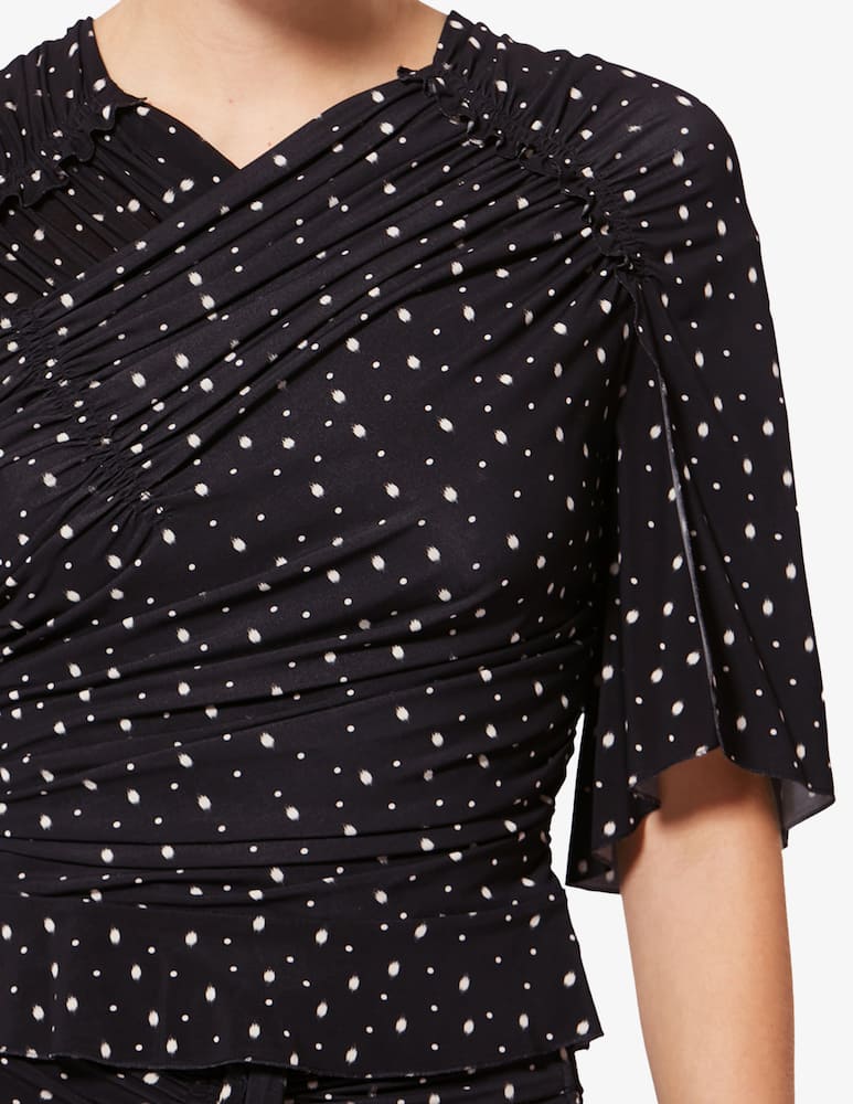 rinascente Isabel Marant Draped polka dot top