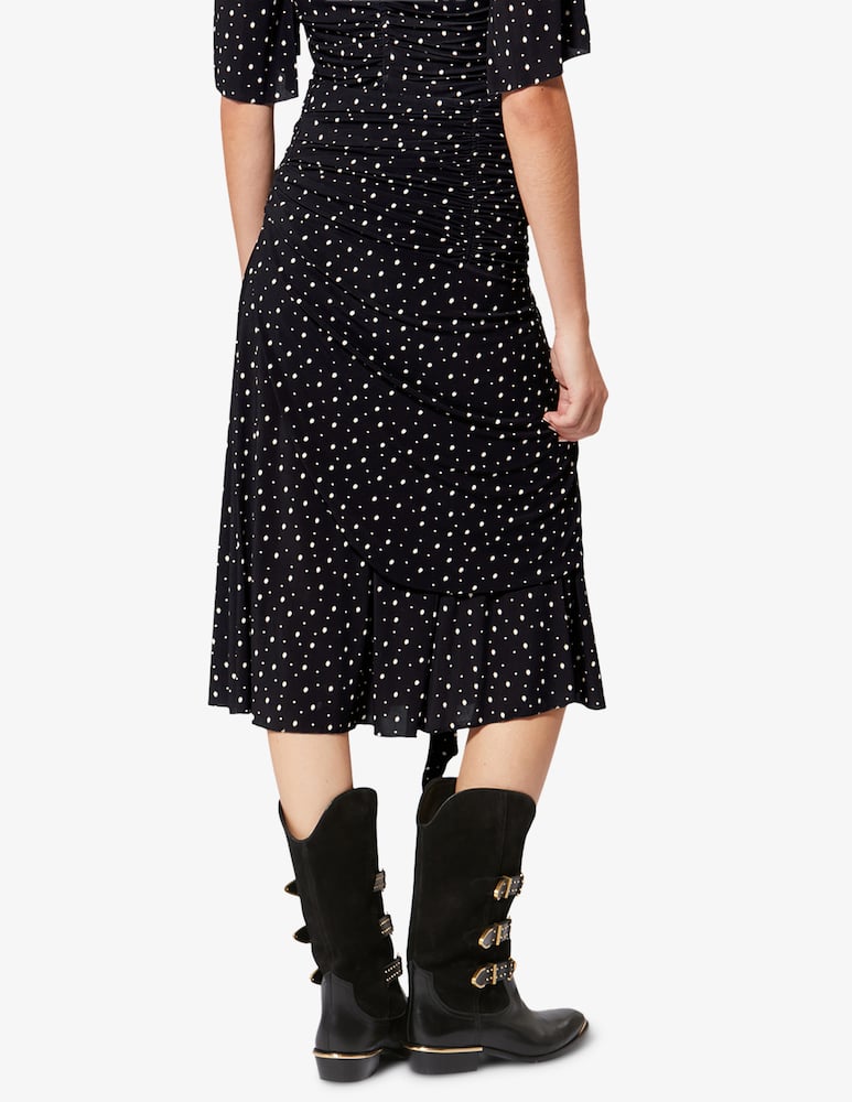 rinascente Isabel Marant Gyelle draped polka dot skirt