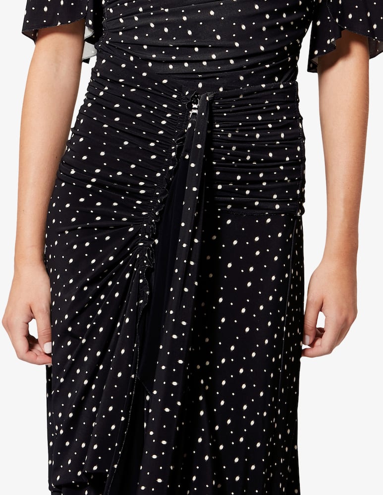 rinascente Isabel Marant Gyelle draped polka dot skirt