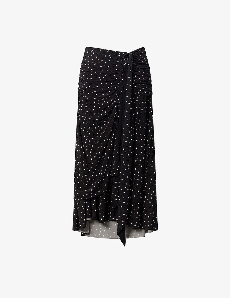 rinascente Isabel Marant Gyelle draped polka dot skirt