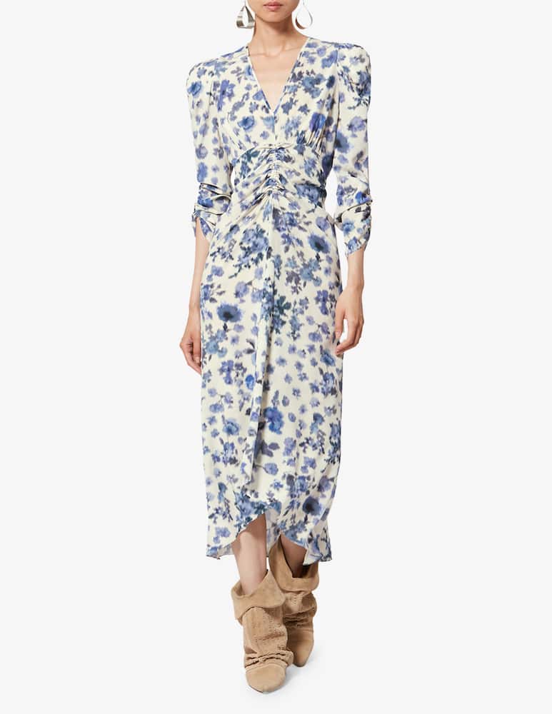 rinascente Isabel Marant Albini floral ruched dress