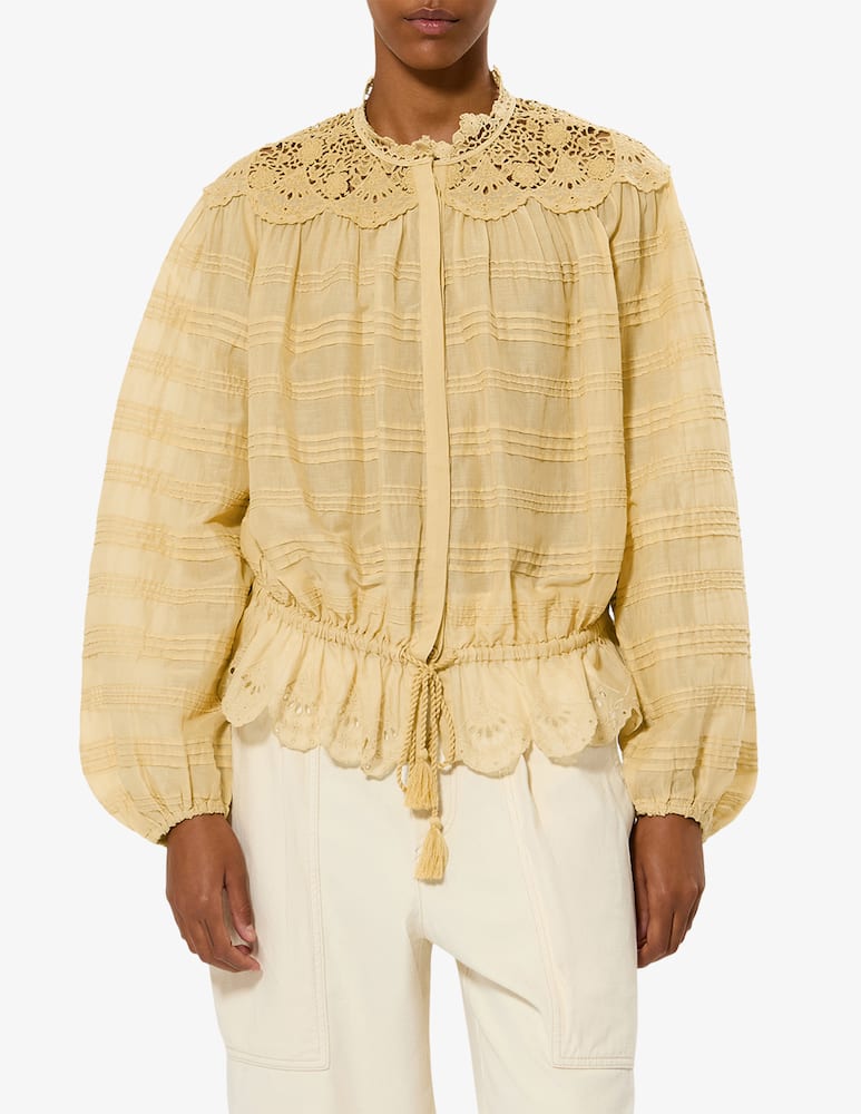 rinascente Isabel Marant Polly lace detail top