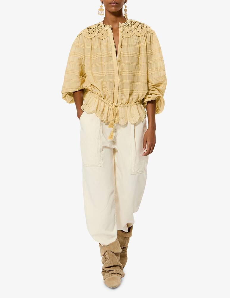 rinascente Isabel Marant Polly lace detail top