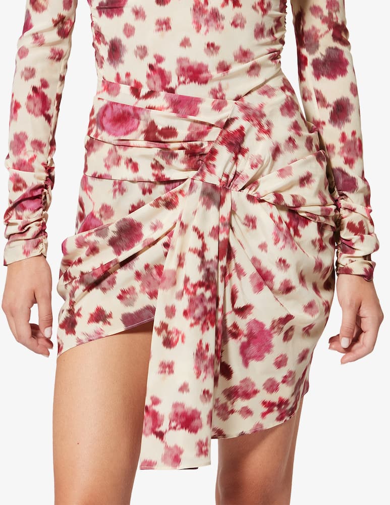 rinascente Isabel Marant Ovia draped printed mini skirt