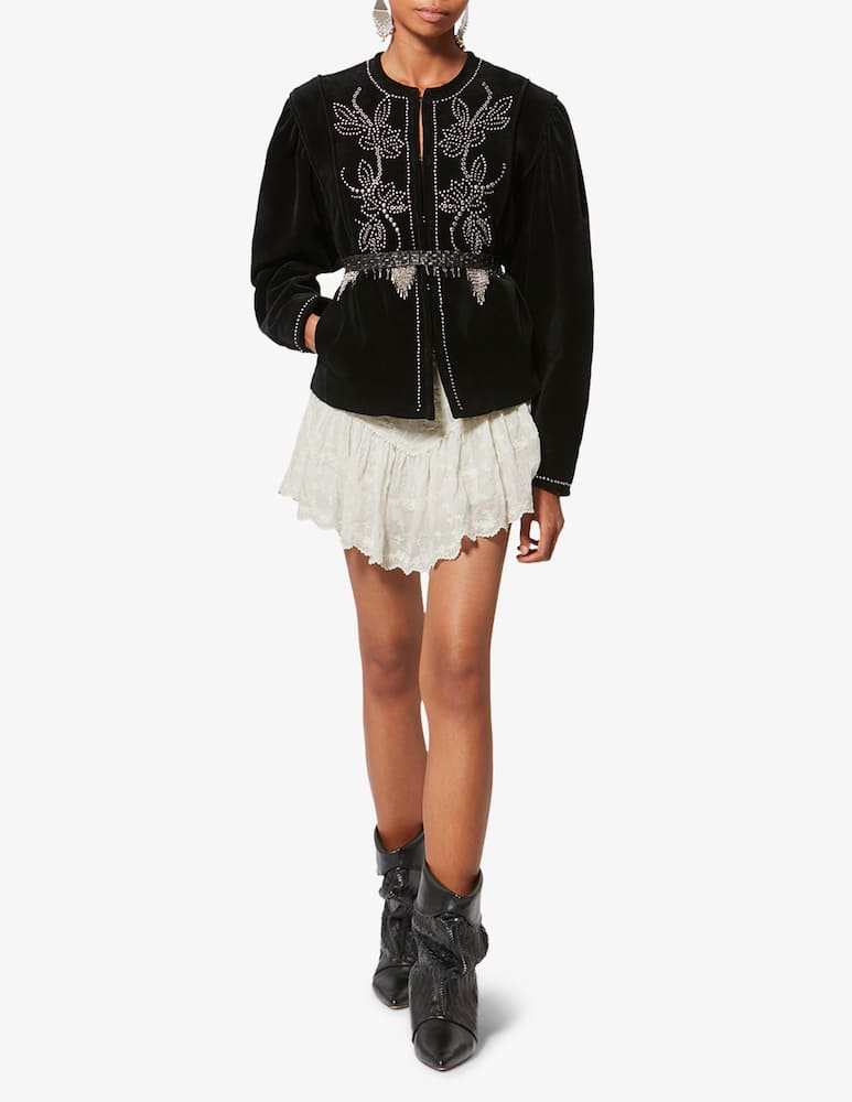 rinascente Isabel Marant Zoelia lace ruffle shorts