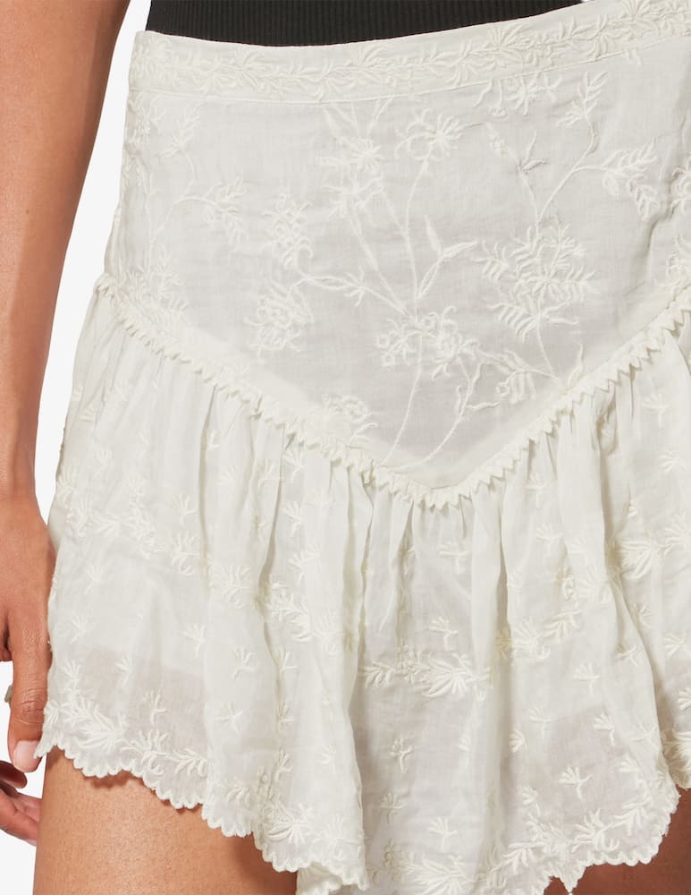rinascente Isabel Marant Zoelia lace ruffle shorts