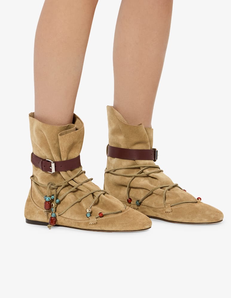 rinascente Isabel Marant Letiz flat ankle boots