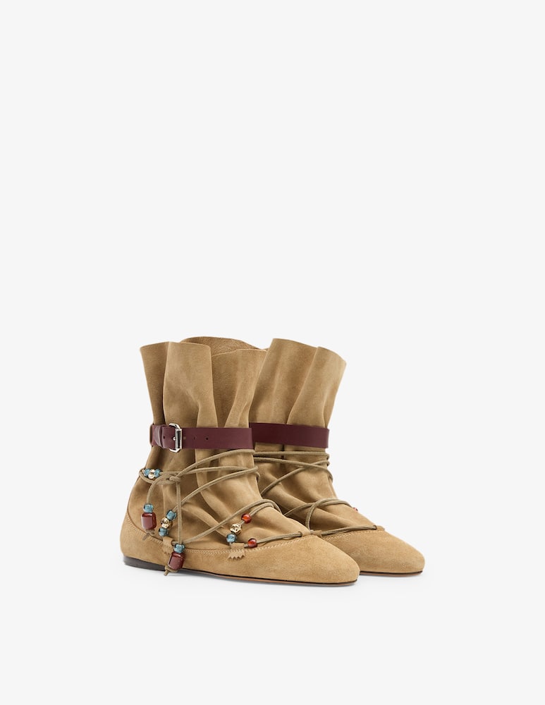 rinascente Isabel Marant Letiz flat ankle boots