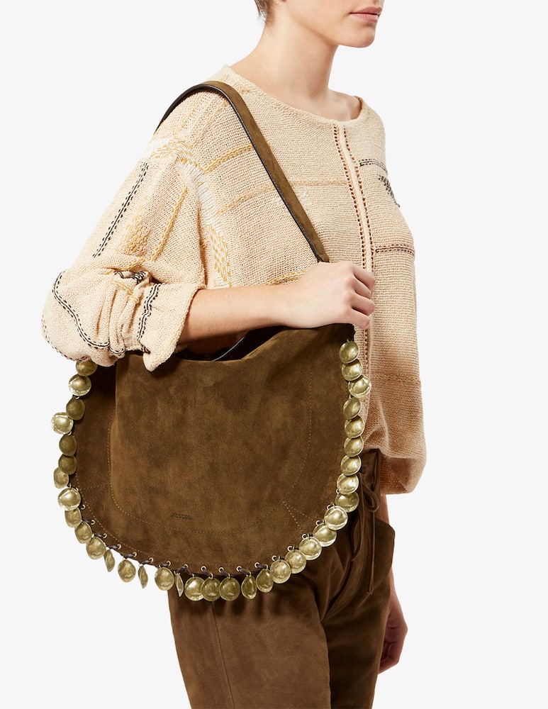 Isabel Marant Borsa a spalla soft hobo Oskan - immagine 6