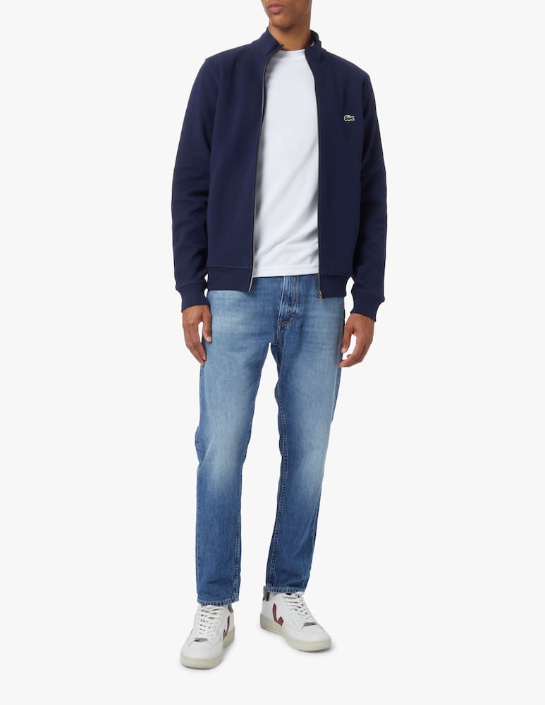 rinascente Lacoste Felpa con zip in cotone - blu