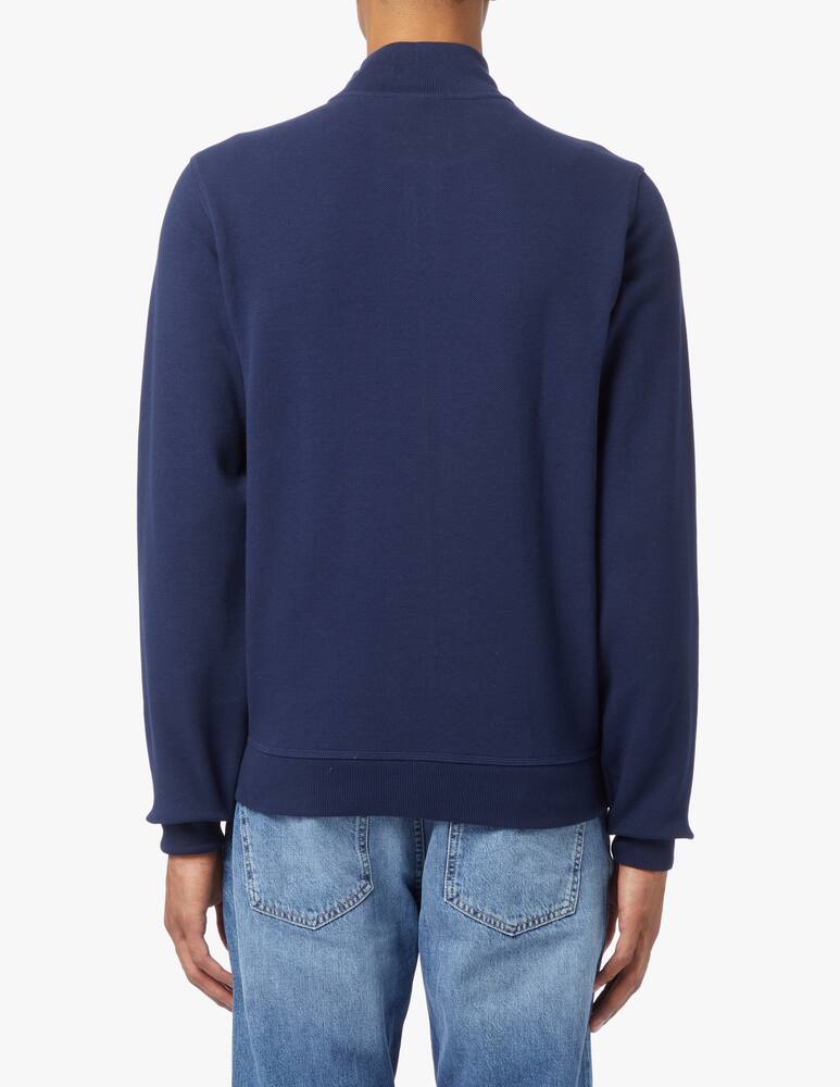 rinascente Lacoste Felpa con zip in cotone - blu