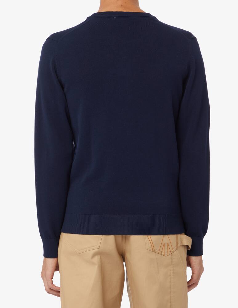 rinascente Lacoste V neck cotton jumper - Blue