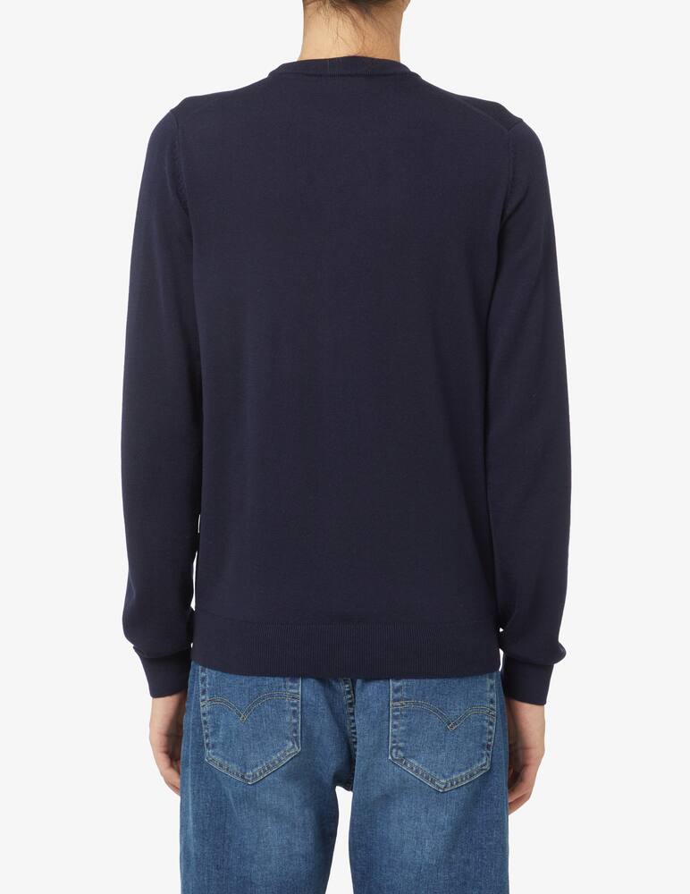 rinascente Lacoste Merino wool roundneck sweater - Blue