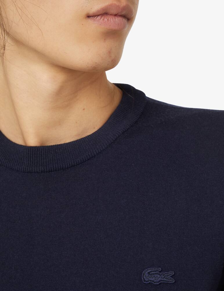 rinascente Lacoste Merino wool roundneck sweater - Blue