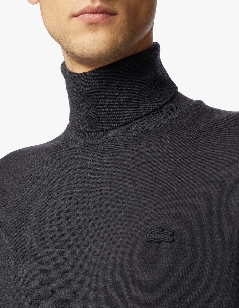 rinascente Lacoste Dolcevita in lana con logo