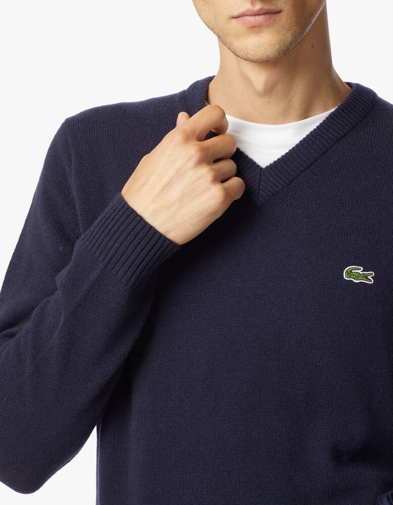 rinascente Lacoste Wool v neck sweater