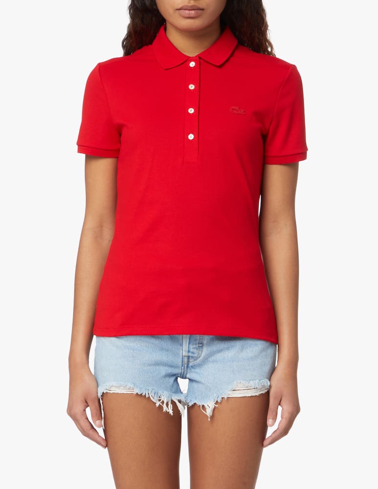 Lacoste Polo in cotone - rosso - immagine 1 Lacoste Polo in cotone - rosso - immagine 1