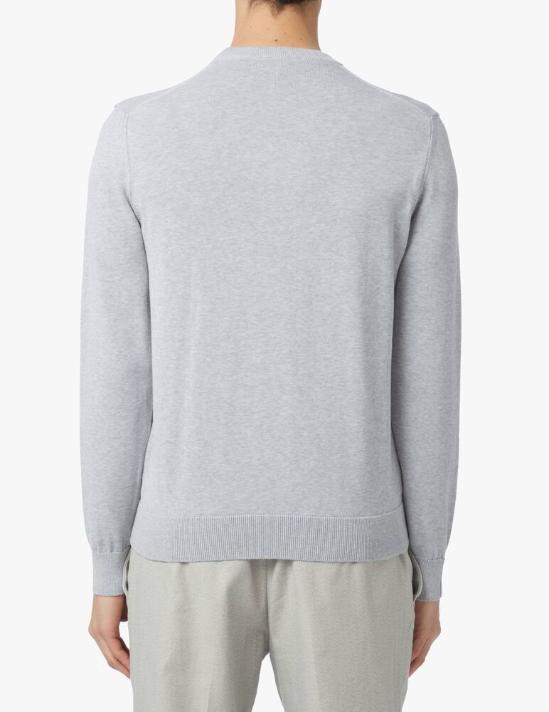 rinascente Lacoste Crewneck basic cotton pullover - grey