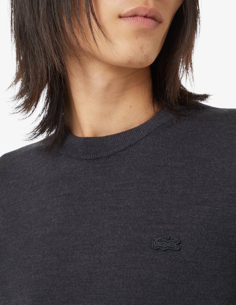 rinascente Lacoste Maglione girocollo in lana merino - Grigio