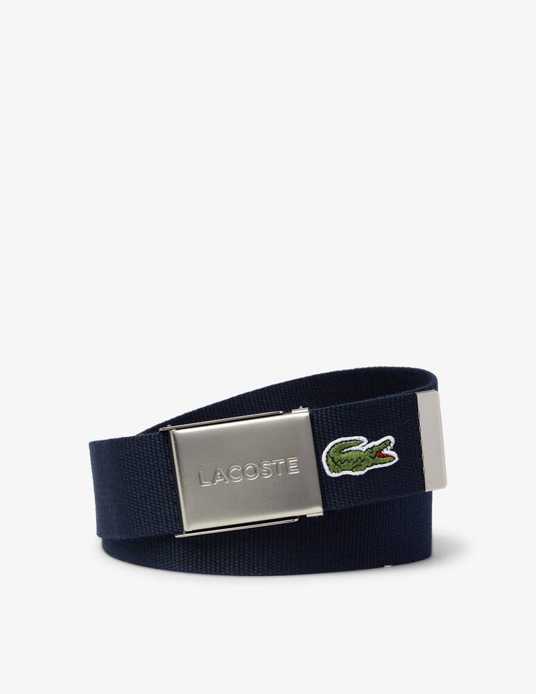 rinascente Lacoste Canvas logo belt 