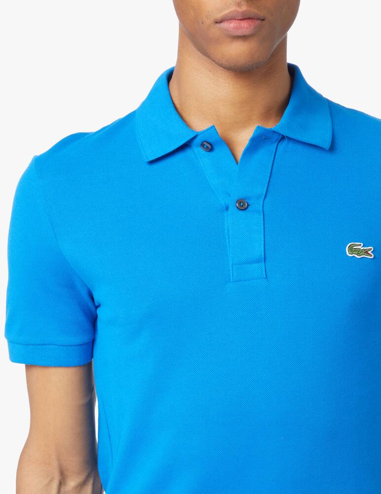 rinascente Lacoste Polo manica corta slim 4012 - azzurro