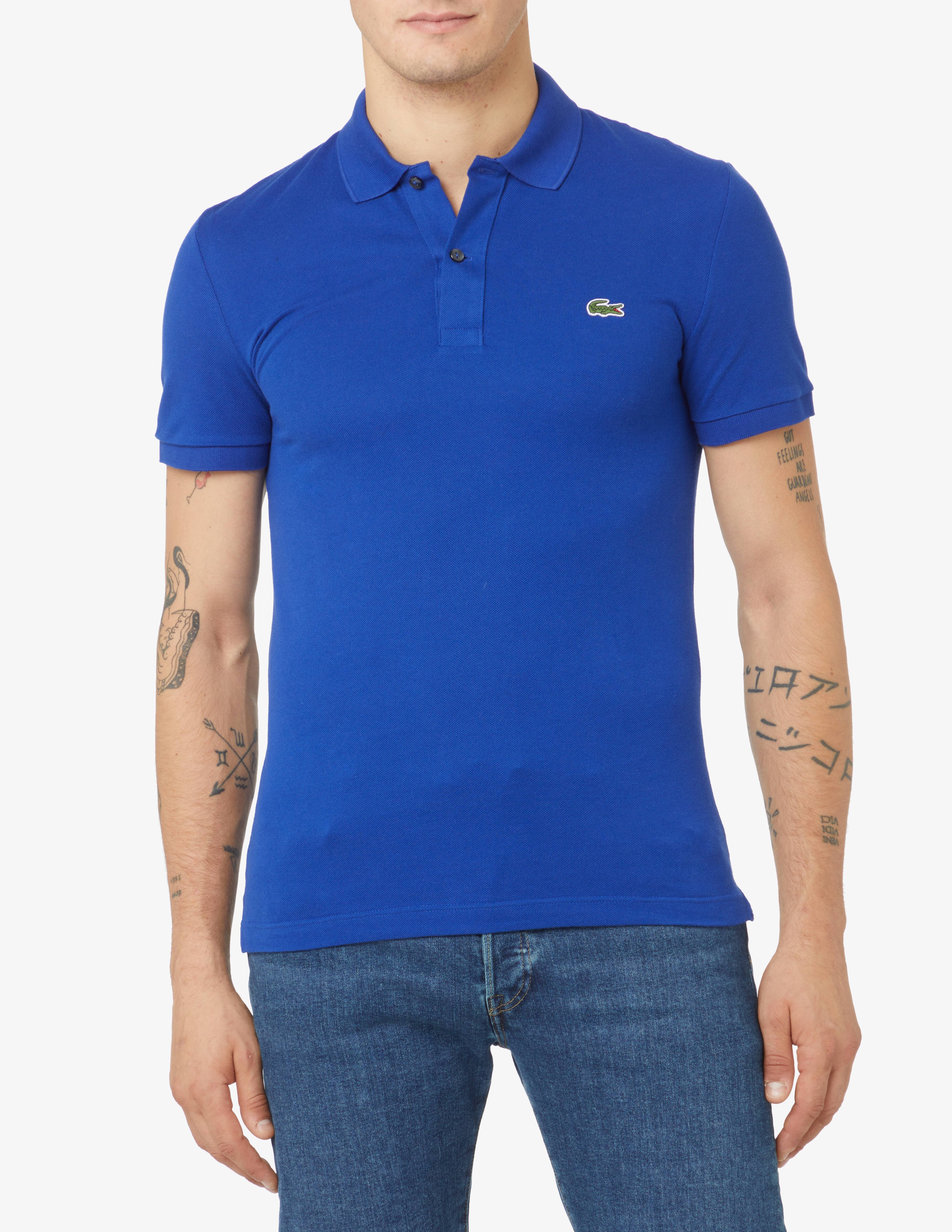 Lacoste polo manica corta 12.12 in piquè verde prato