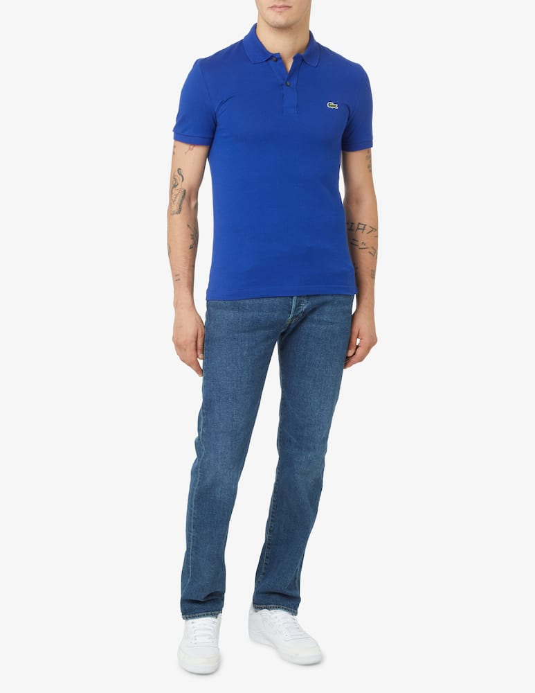 rinascente Lacoste Short slim fit sleeve polo - Blue