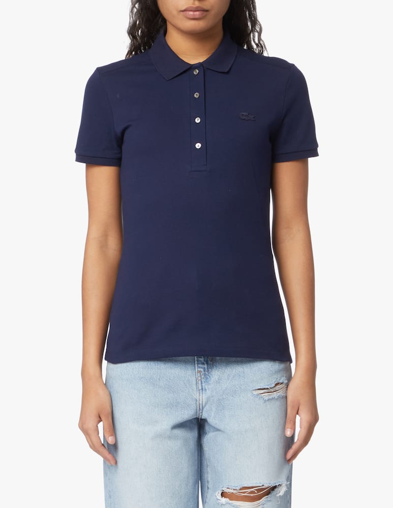 Lacoste Cotton polo shirt - blue - picture 1 Lacoste Cotton polo shirt - blue - picture 1