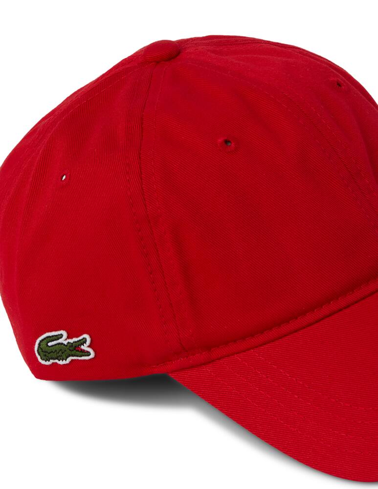 rinascente Lacoste Small logo cotton baseball cap - red