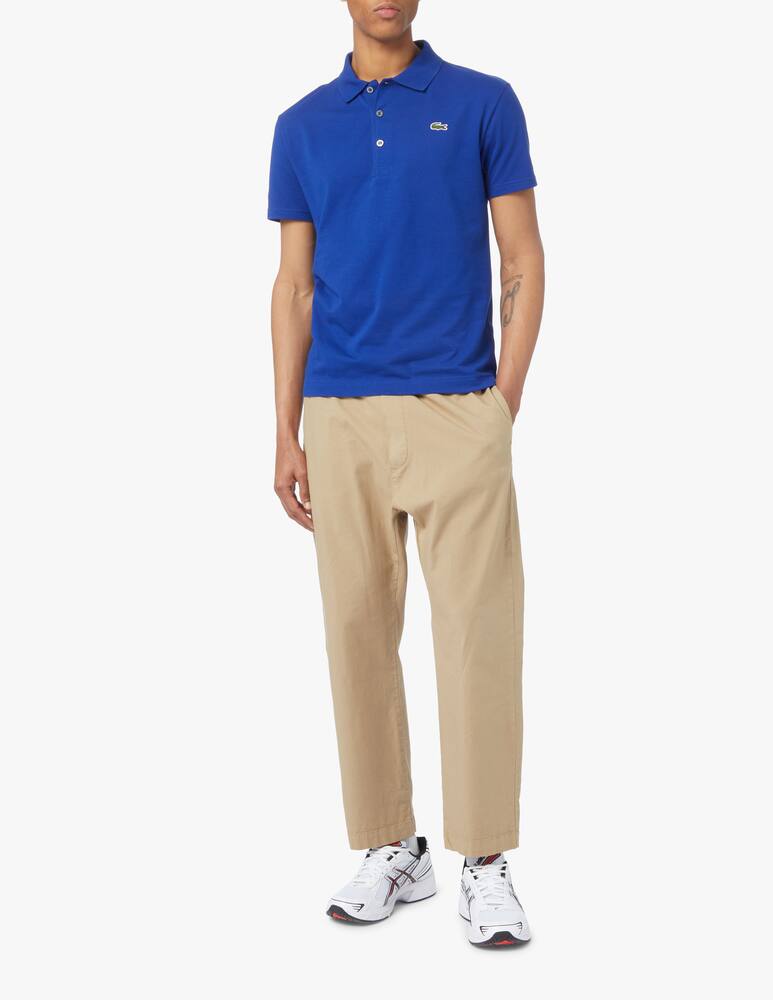 rinascente Lacoste Polo manica corta piquet light wafer - blu