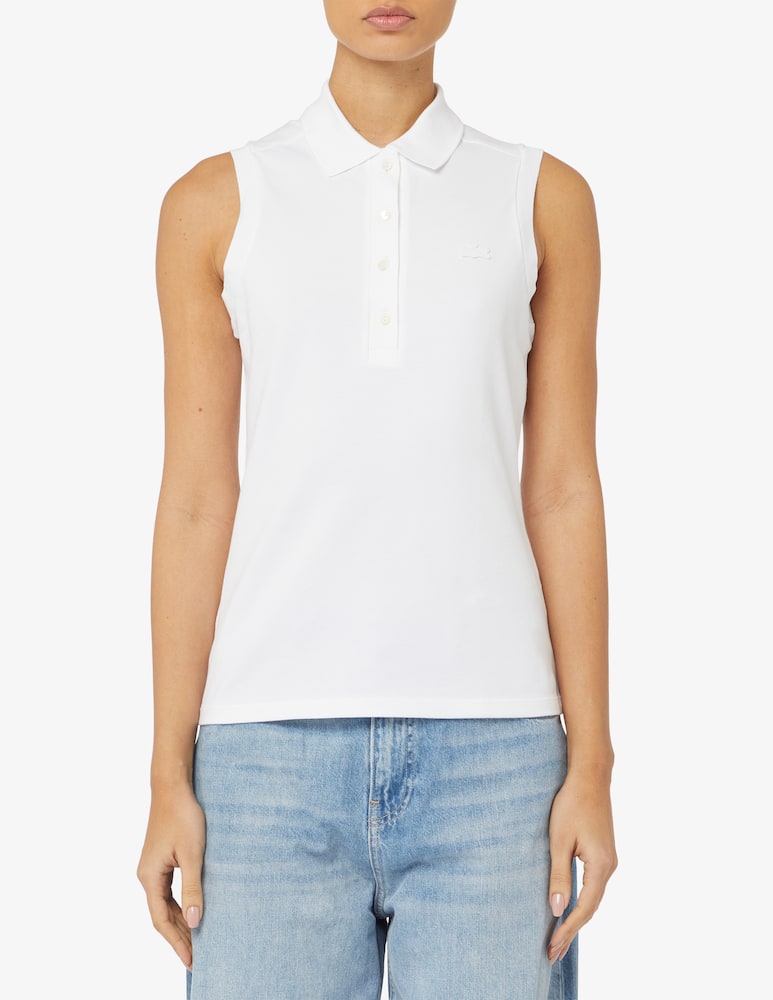 Lacoste Sleeveless polo t-shirt - White - picture 1 Lacoste Sleeveless polo t-shirt - White - picture 1