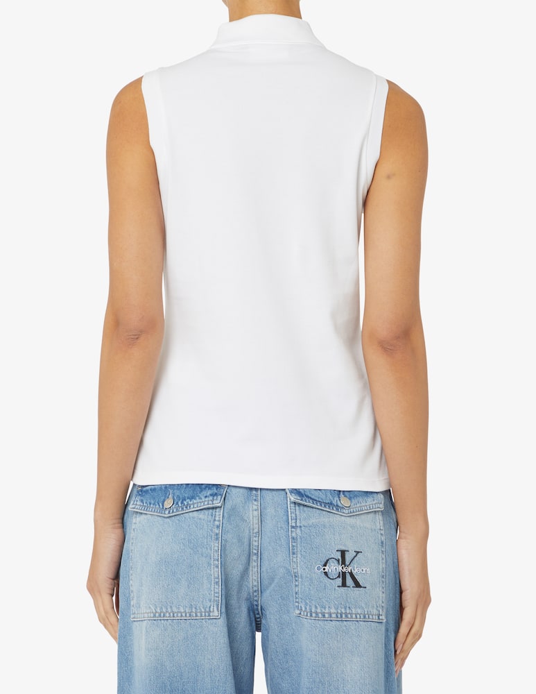 Lacoste Sleeveless polo t-shirt - White - picture 3 Lacoste Sleeveless polo t-shirt - White - picture 3