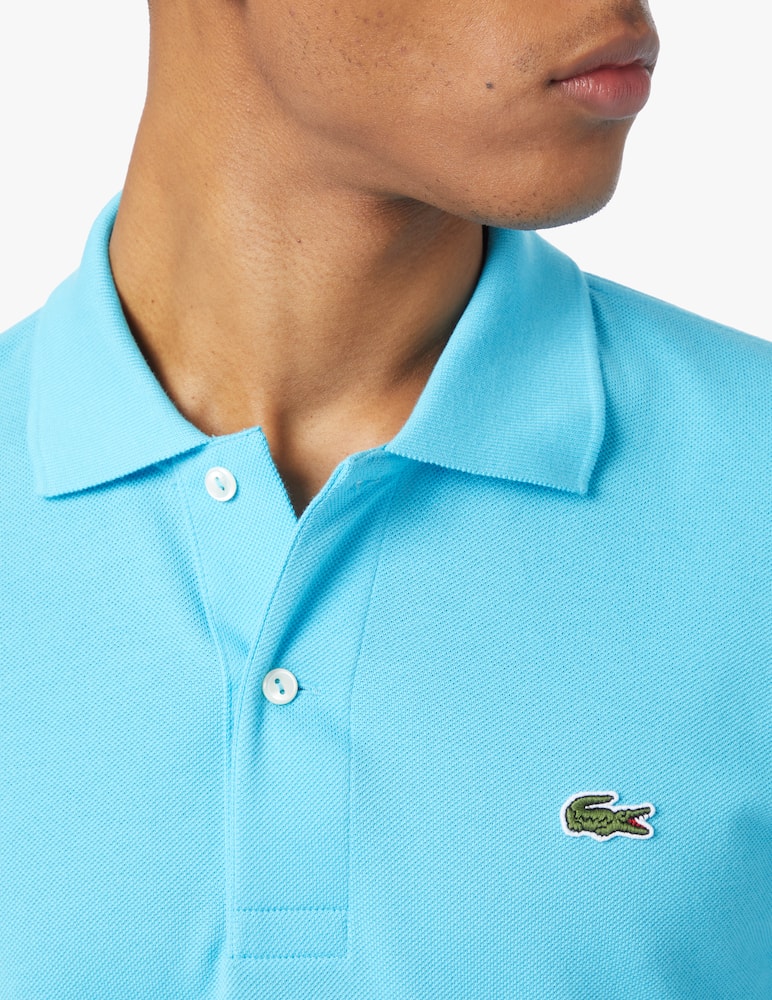 Lacoste Classic fit short sleeve polo - light blue - picture 4