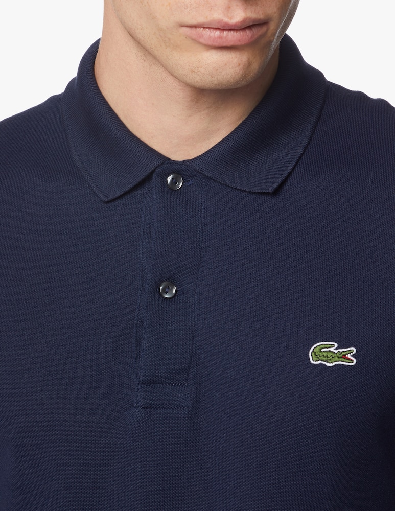 Lacoste Slim fit long sleeve polo shirt - Blue - picture 5 Lacoste Slim fit long sleeve polo shirt - Blue - picture 5