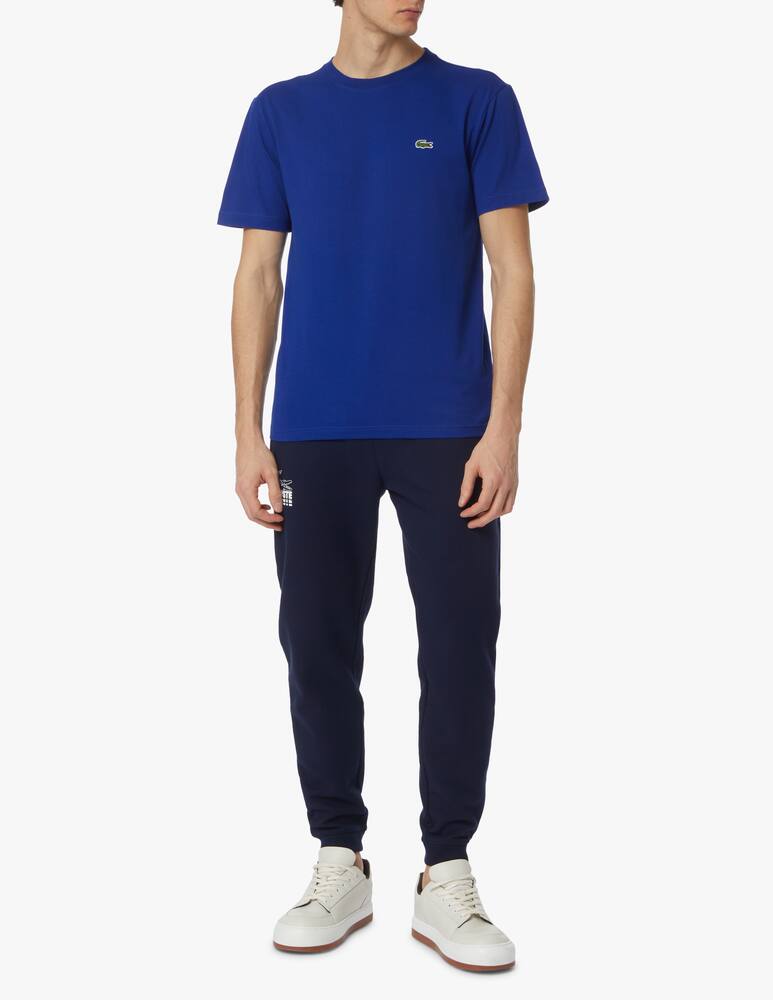 rinascente Lacoste Maglietta girocollo piquet waffle sport - blu