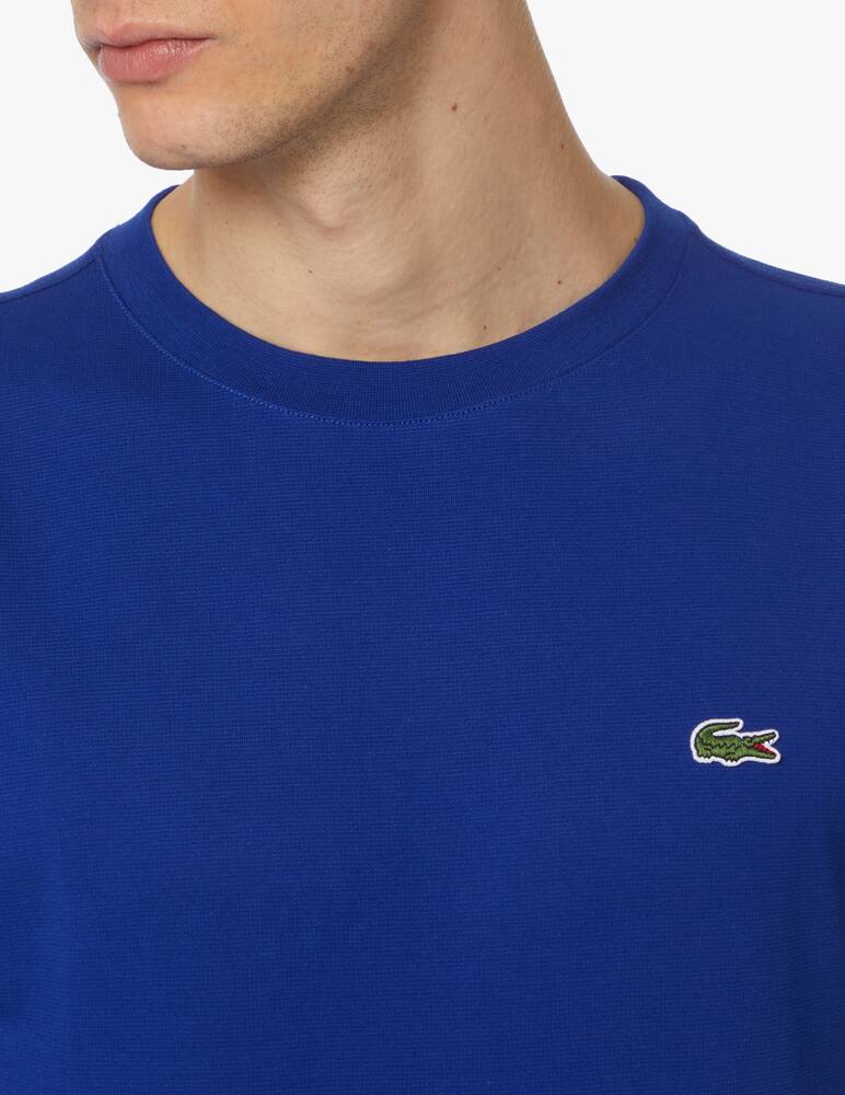 rinascente Lacoste Maglietta girocollo piquet waffle sport - blu
