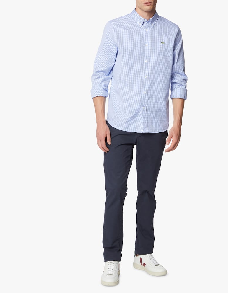 Lacoste Camicia vichy pinpoint regular fit - immagine 3 Lacoste Camicia vichy pinpoint regular fit - immagine 3