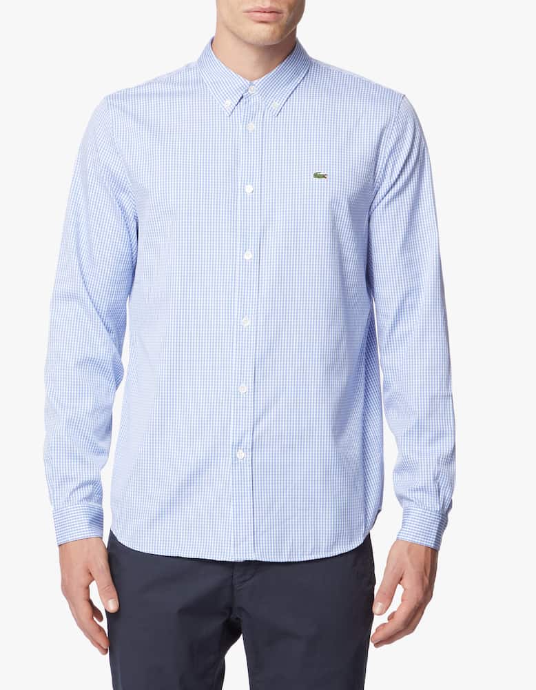Lacoste Camicia vichy pinpoint regular fit - immagine 1 Lacoste Camicia vichy pinpoint regular fit - immagine 1
