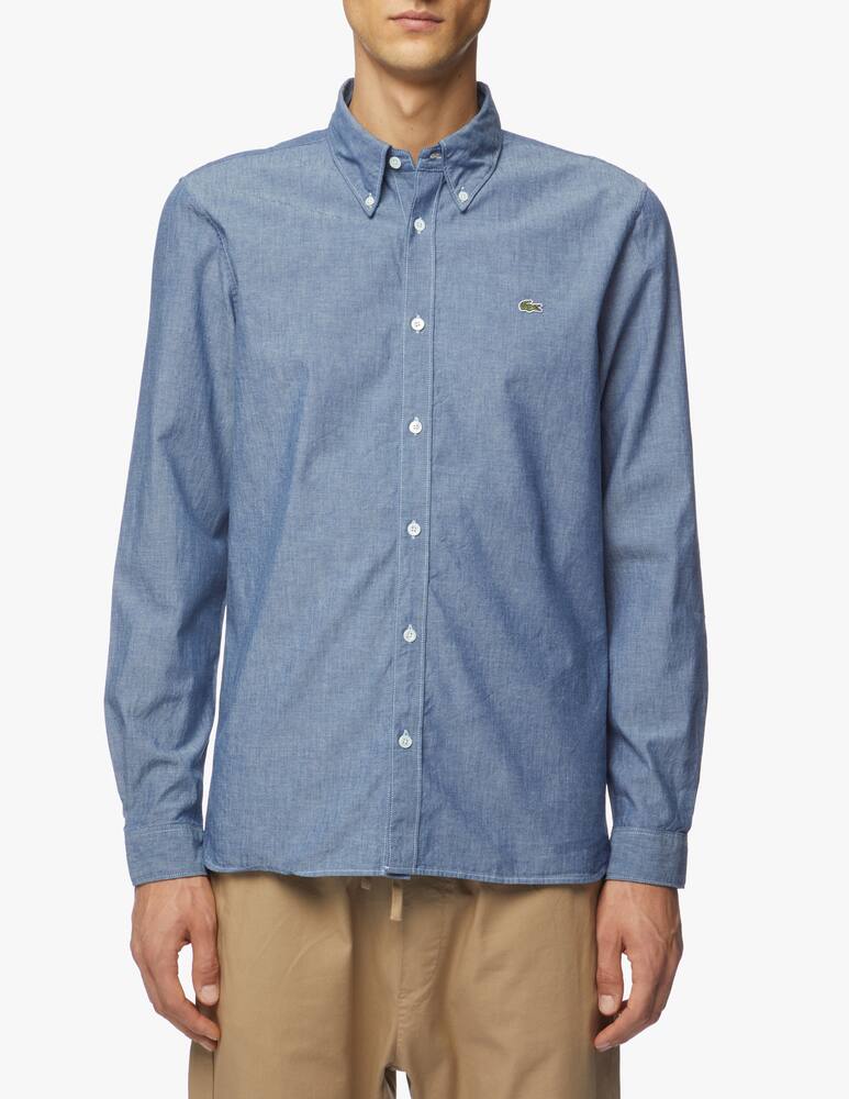 rinascente Lacoste Chambray slim fit shirt
