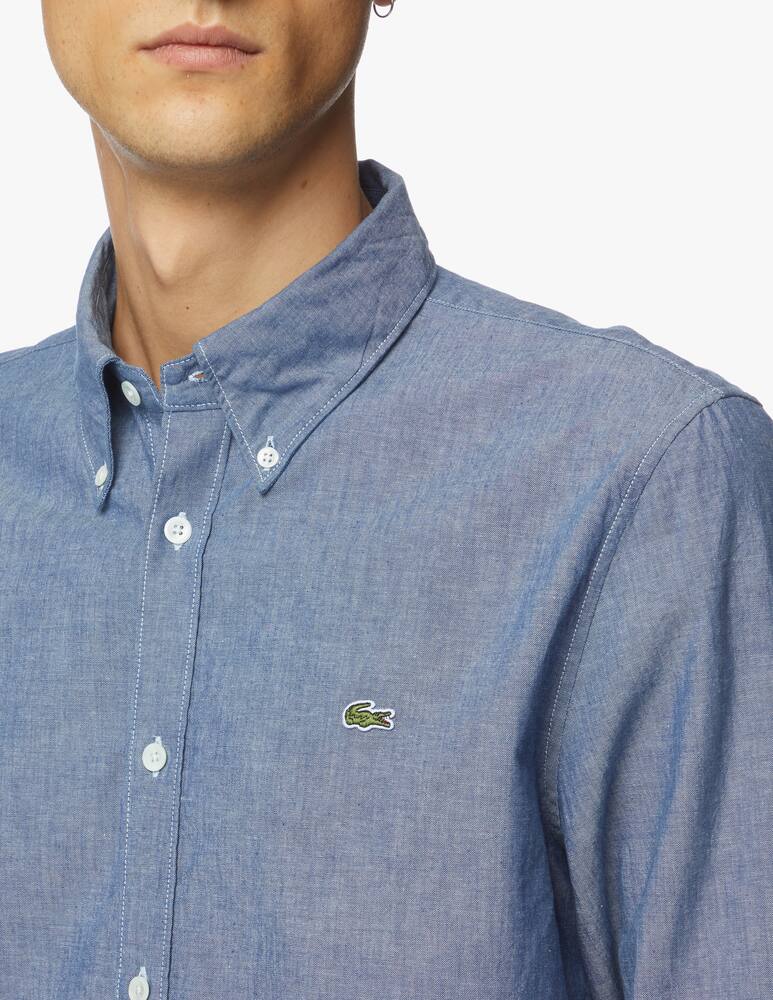 rinascente Lacoste Chambray slim fit shirt