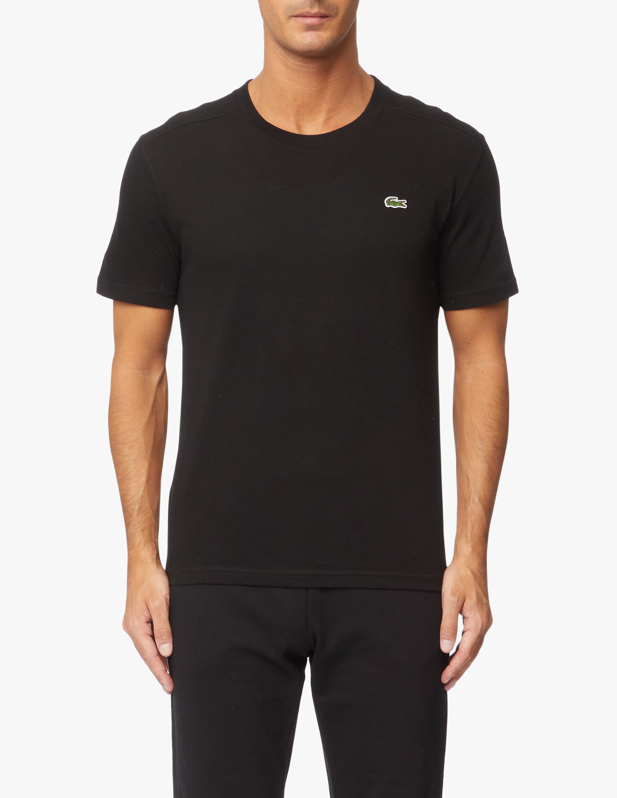lacoste black tee