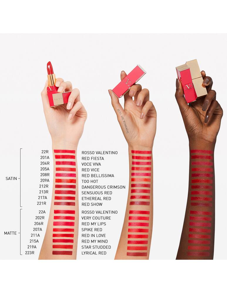 rinascente Valentino Beauty Rosso Valentino Satin lipstick refill