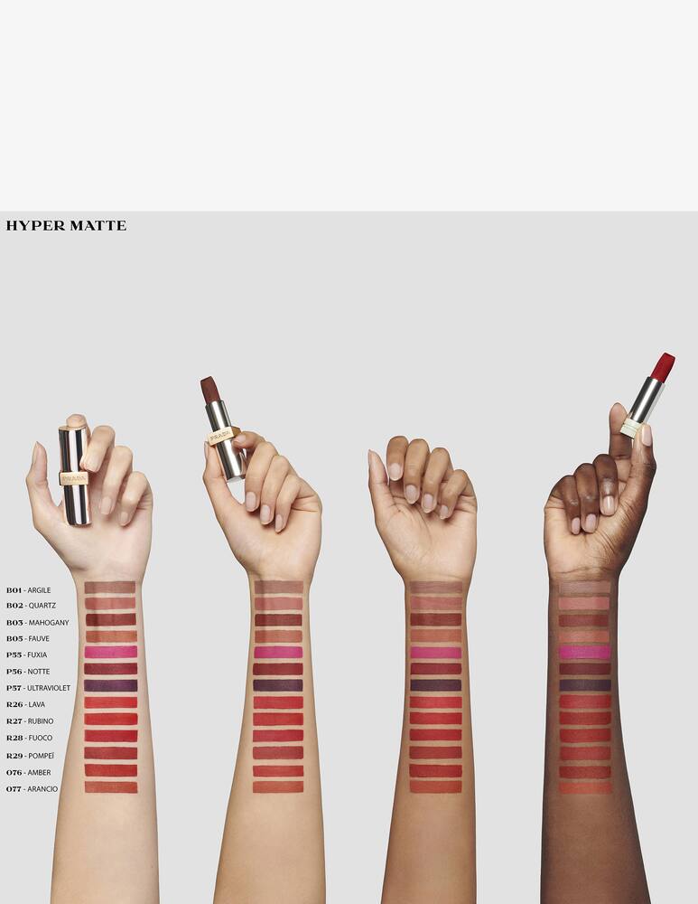 rinascente Prada Monochrome Hyper Matte Rossetto