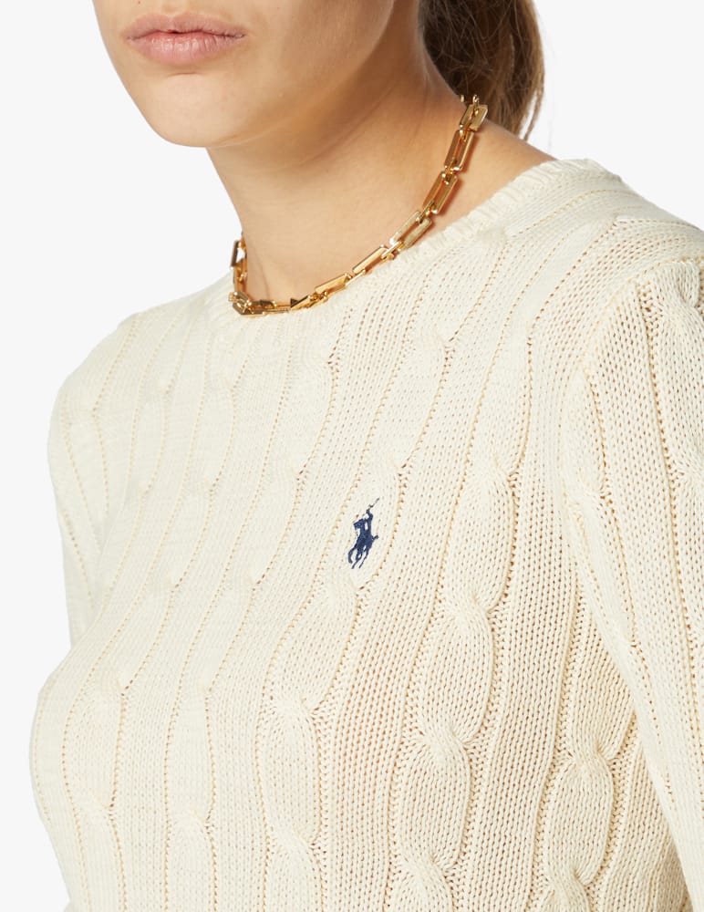 rinascente Polo Ralph Lauren Maglia classica manica lunga Julianna - bianco