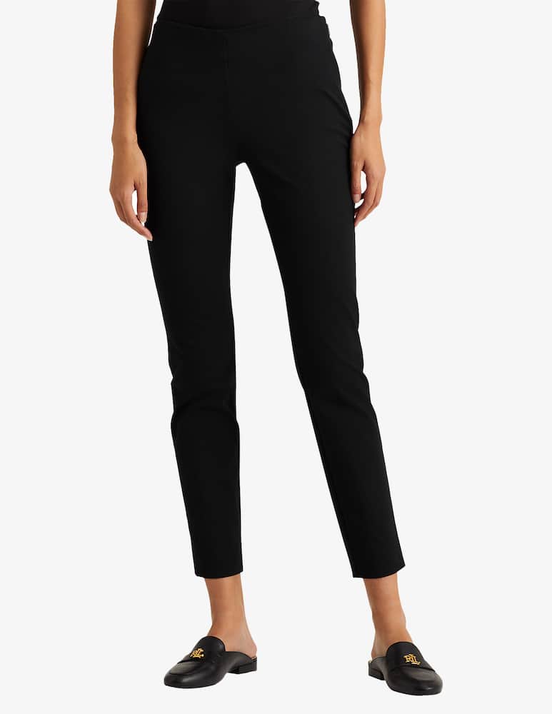 rinascente Lauren Ralph Lauren Keslina cotton blend skinny trousers - Black