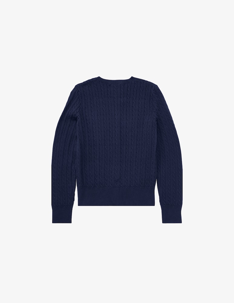 Polo Ralph Lauren Cardigan con trecce - Blu - immagine 2 Polo Ralph Lauren Cardigan con trecce - Blu - immagine 2