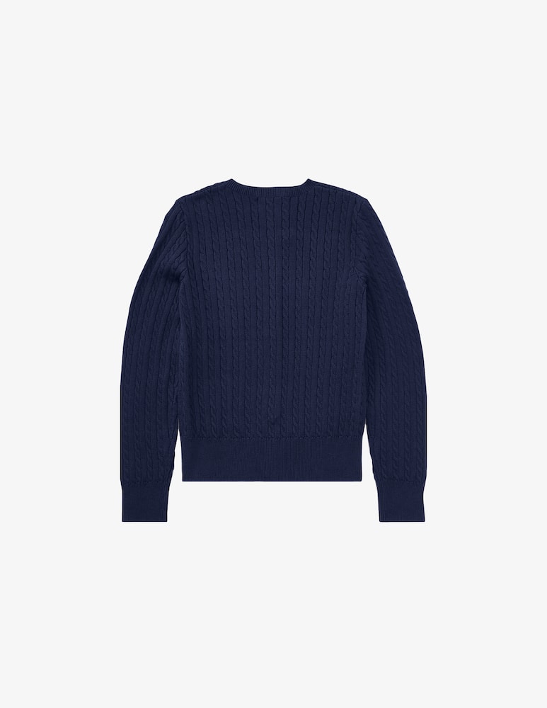 Polo Ralph Lauren Cardigan con trecce - Blu - immagine 2 Polo Ralph Lauren Cardigan con trecce - Blu - immagine 2