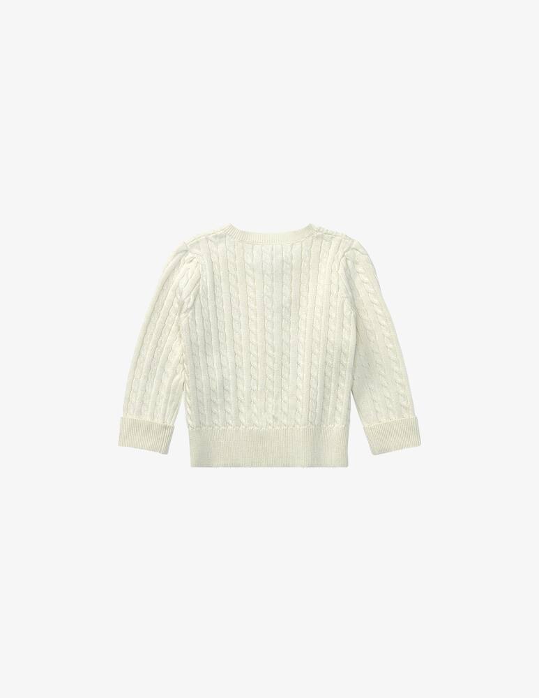 rinascente Polo Ralph Lauren Cardigan in cotone a trecce - Bianco