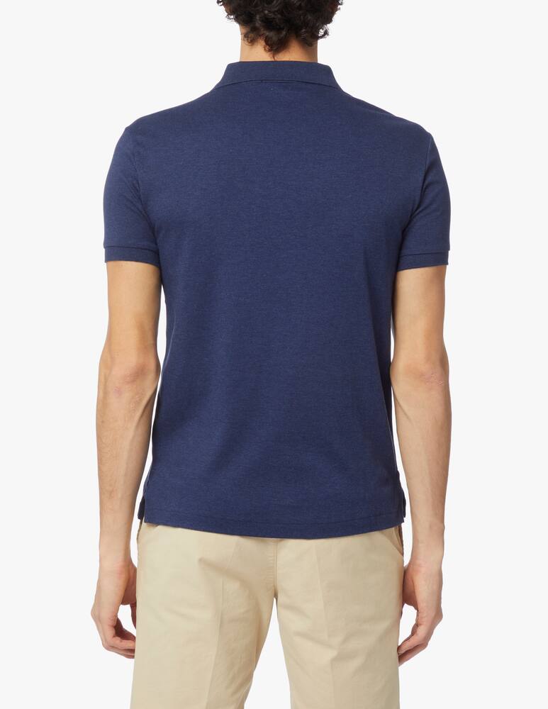 rinascente Polo Ralph Lauren Pima cotton slim fit polo shirt - blue